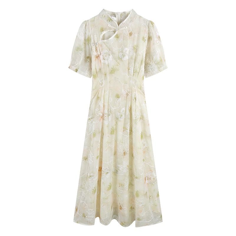 Đầm Sườn Xám Dáng Chữ a Nhẹ Nhàng Phong Cách Trung Hoa niche Nổi Tiếng Năm Mới Cho Nữ202312.1