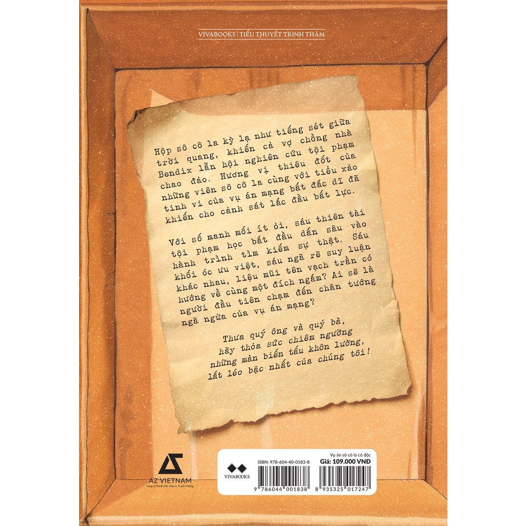 Sách - Vụ Án Sô Cô La Có Độc  AZVietNam