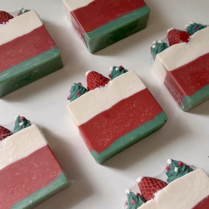 Xà Bông Giáng Sinh Organic tinh dầu GỖ HOÀNG ĐÀN Jabón Concept