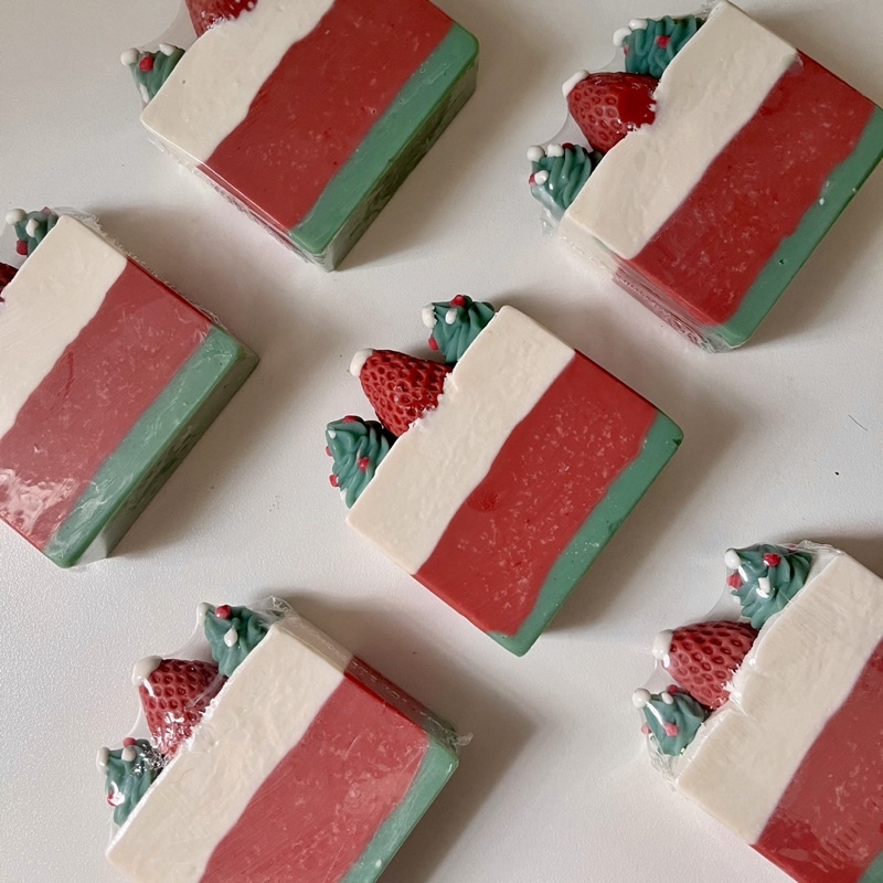 Xà Bông Giáng Sinh Organic tinh dầu GỖ HOÀNG ĐÀN Jabón Concept