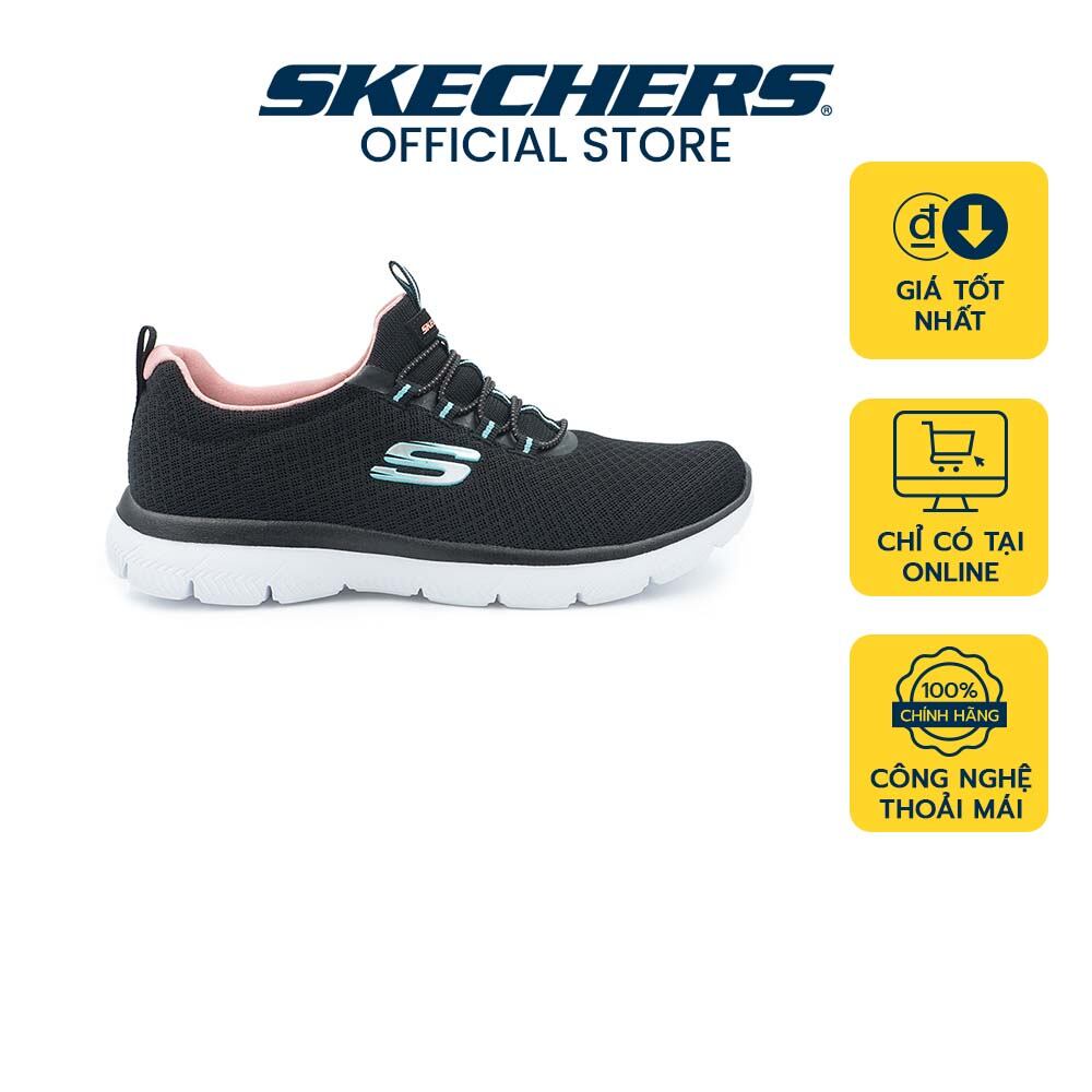[DUY NHẤT ONLINE] Skechers Nữ Giày Thể Thao Tập Gym, Đi Học, Đi Làm Sport Pure Genius - 8750001-BKPK