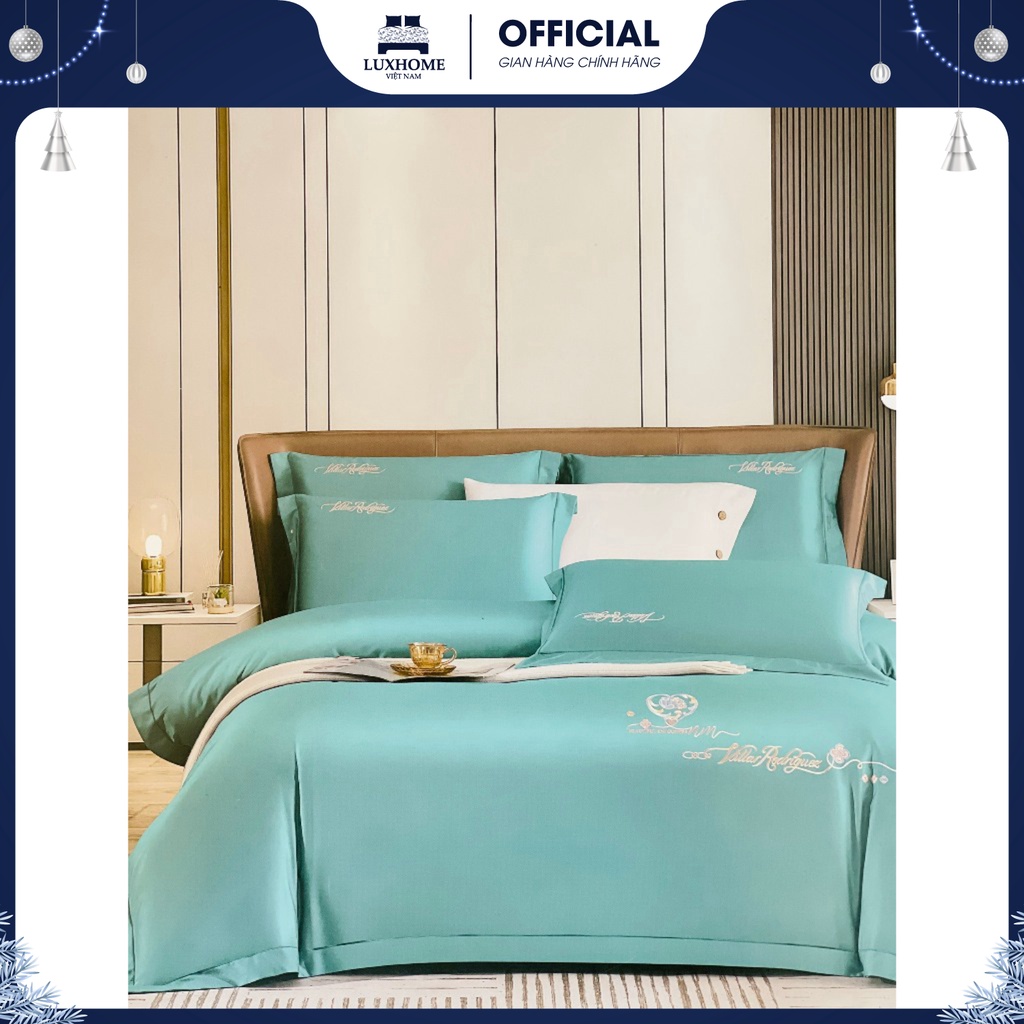 Trọn Bộ Chăn Ga Gối Sateen 120S Siêu Bền, Chất Vải Cotton Dày Dặn, Mềm Thoáng Mát, Màu Sắc Tinh Tế, Hài Hòa