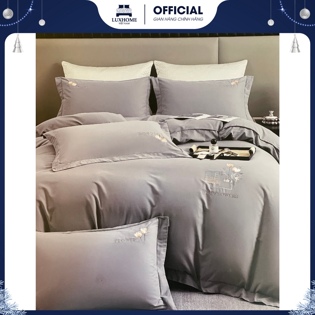 Trọn Bộ Chăn Ga Gối Sateen 120S Siêu Bền, Chất Vải Cotton Dày Dặn, Mềm Thoáng Mát, Màu Sắc Tinh Tế, Hài Hòa