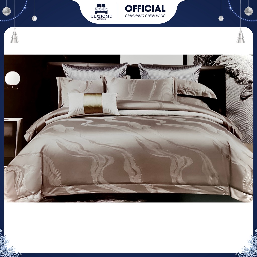 Trọn Bộ Chăn Ga Gối Sateen 120S Siêu Bền, Chất Vải Cotton Dày Dặn, Mềm Thoáng Mát, Màu Sắc Tinh Tế, Hài Hòa