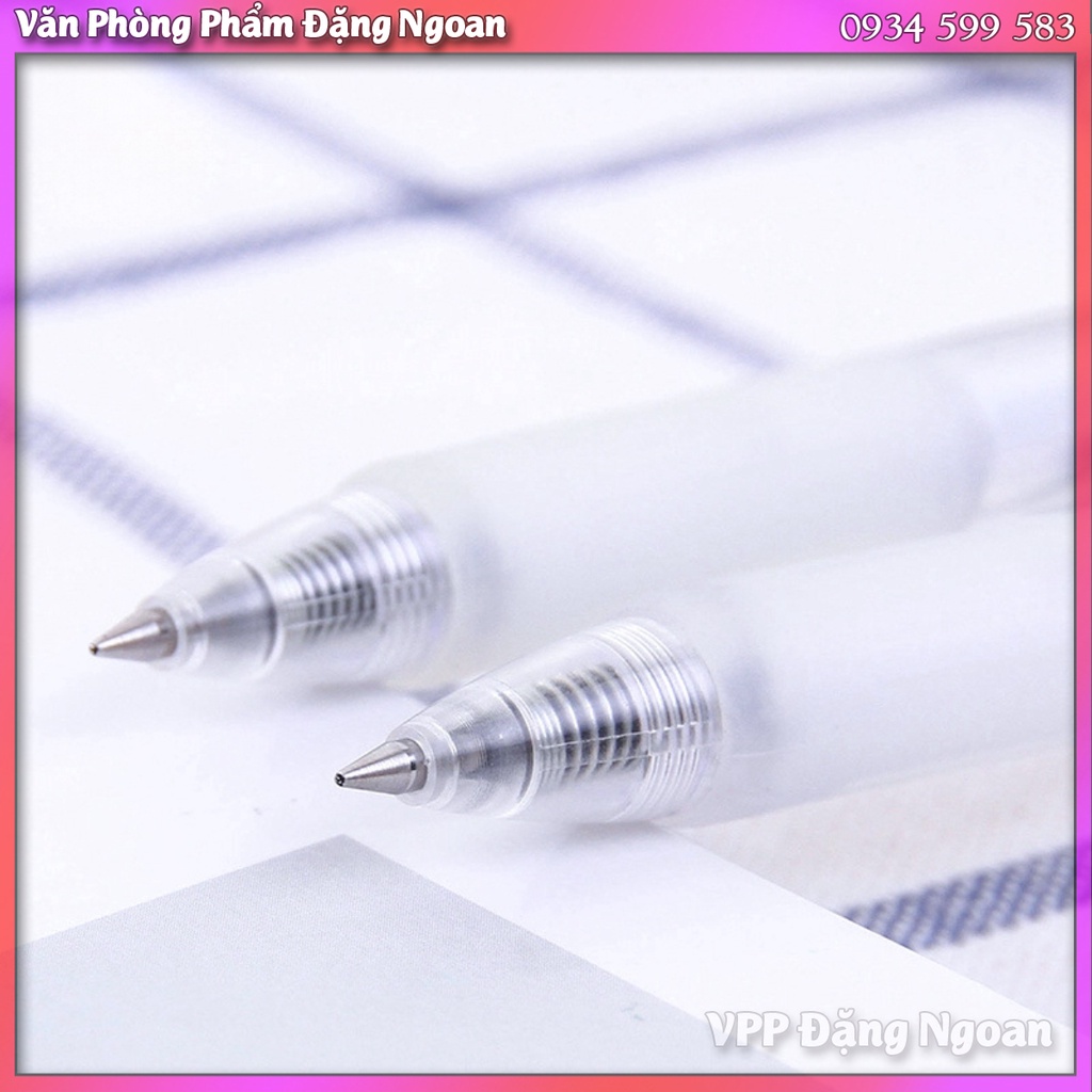 Bút Gel Bút Bi Nước Mực Màu Đen A057B Deli Ngòi 0.5mm Dành Cho Văn Phòng Học Sinh - VPP Đặng Ngoan