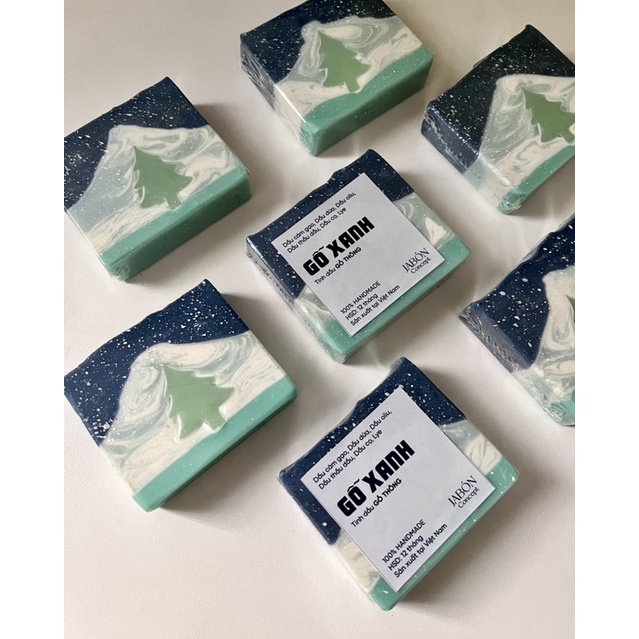 Xà Bông Giáng Sinh Organic tinh dầu GỖ THÔNG Jabón Concept