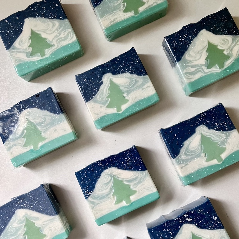 Xà Bông Giáng Sinh Organic tinh dầu GỖ THÔNG Jabón Concept