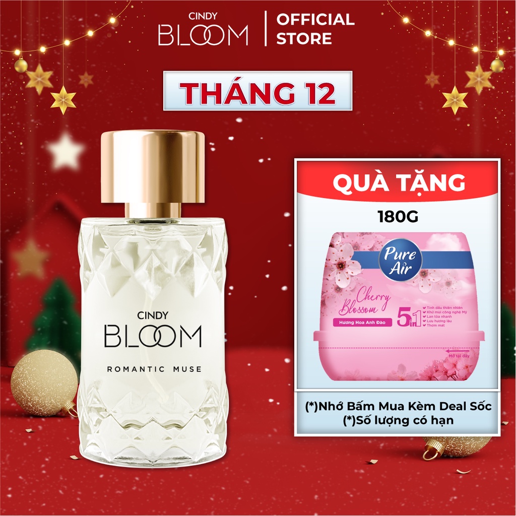 Nước hoa nữ Cindy Bloom Romantic Muse hương quyến rũ lãng mạn 50ml