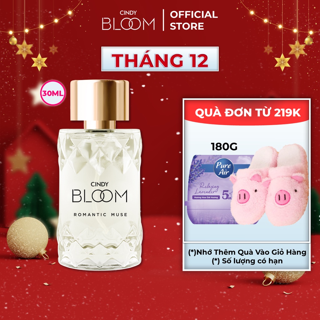 Nước hoa nữ Cindy Bloom Romantic Muse hương quyến rũ lãng mạn 30ml