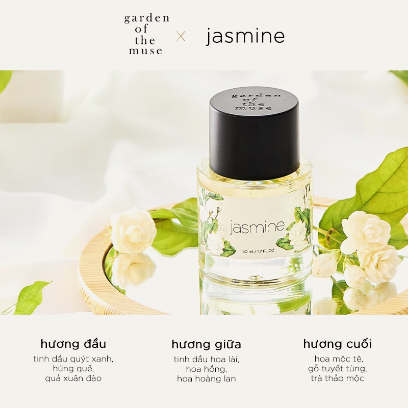 Nước hoa nữ Garden Of The Muse - Jasmine EDP 50ml - Hương Hoa Nhài