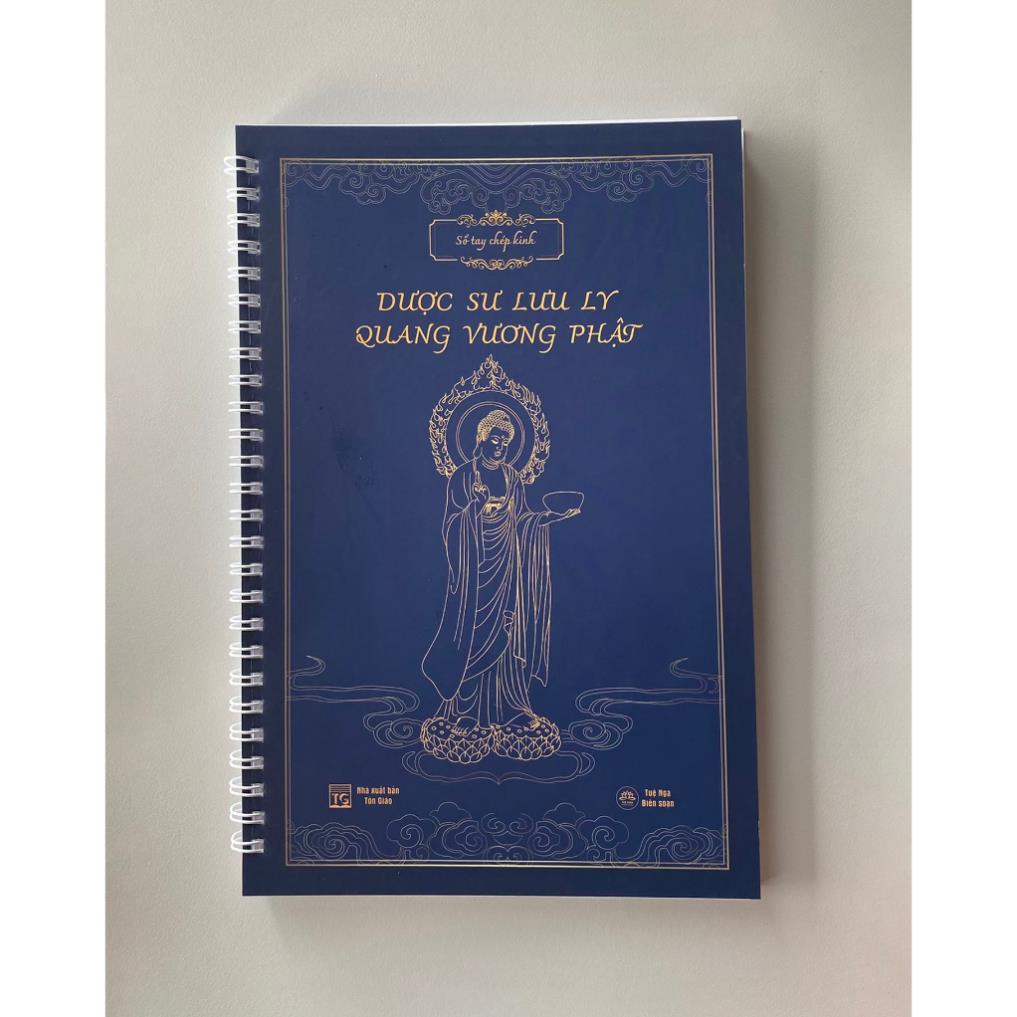 TẶNG 4 VIẾT - Combo 4 Vở chép KHỔ A5 LÒ XO  chữ mờ SÁM HỐI, CHÚ ĐẠI BI, ĐỊA TẠNG, DƯỢC SƯ