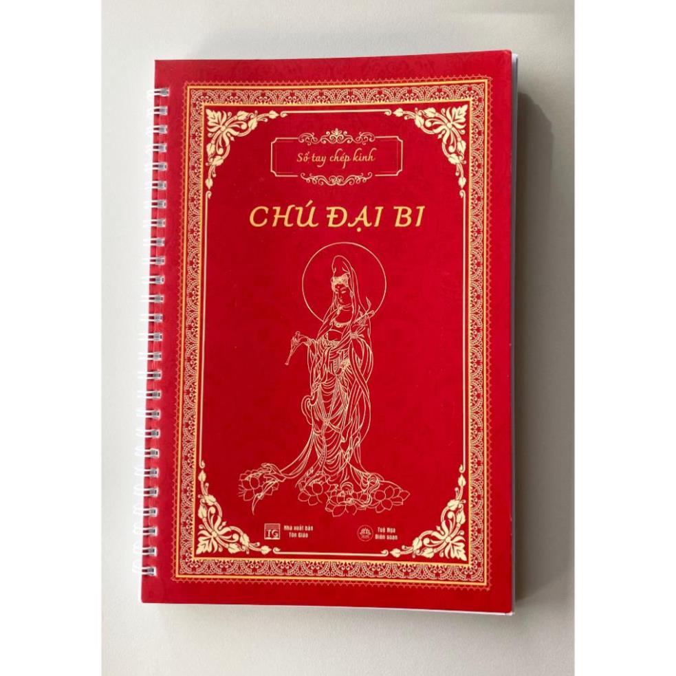 TẶNG 4 VIẾT - Combo 4 Vở chép KHỔ A5 LÒ XO  chữ mờ SÁM HỐI, CHÚ ĐẠI BI, ĐỊA TẠNG, DƯỢC SƯ