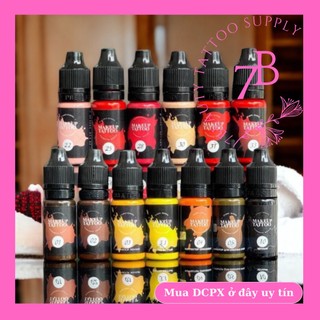 Mực phun xăm hữu cơ bám nhanh đủ màu Makeup Tattoo (Nga)