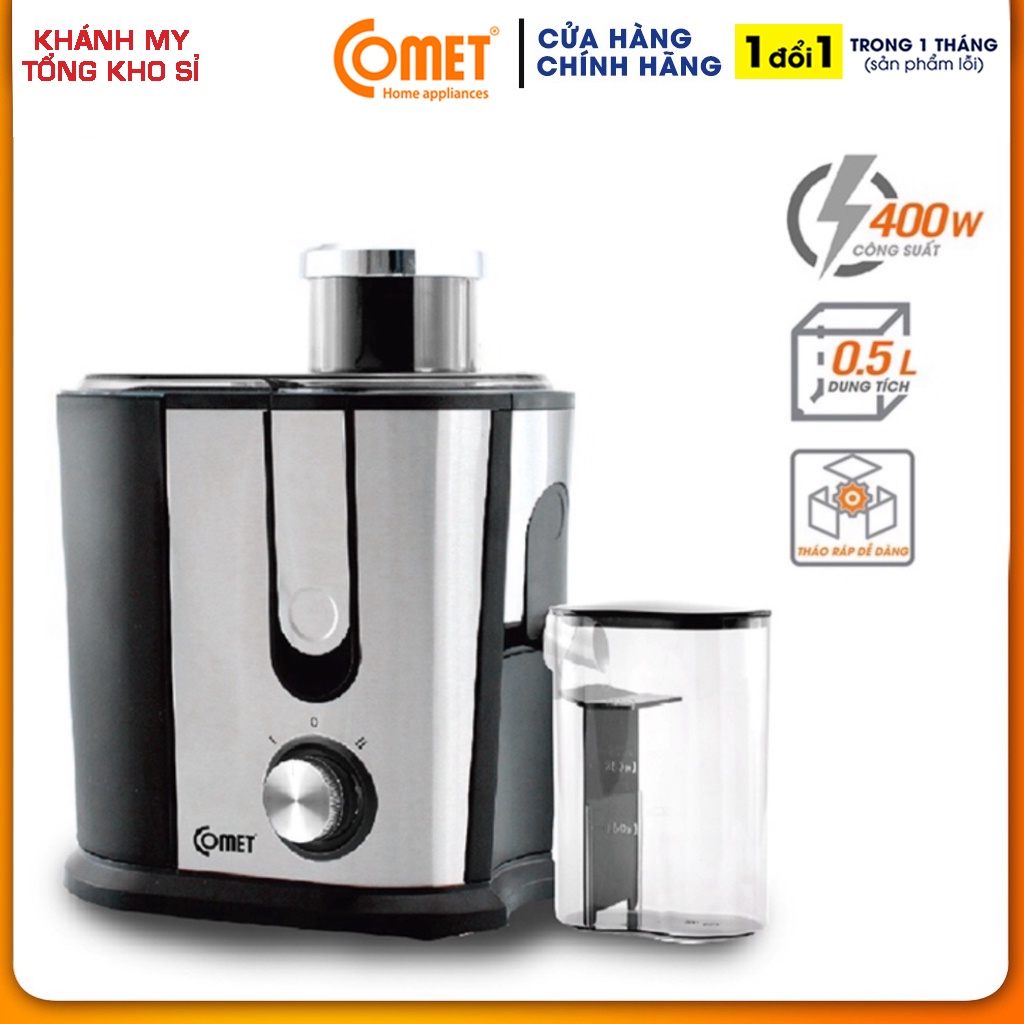Máy ép trái cây 400W COMET - CM9838 - Hàng Chính Hãng Bảo Hành 12 Tháng