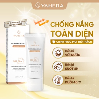 Kem chống nắng nâng tone cao cấp YAHERA Premium Sun Cream SPF50+ PA++++ 50g