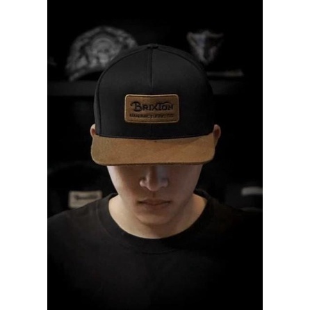 Nón kết lưỡi (hiphop) mỏ da lộn - mũ snapback kaki phối mỏ phong cách thể thao