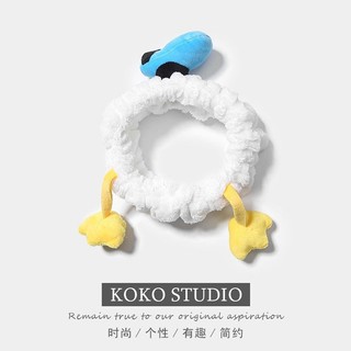 Băng Đô Cài Tóc Rửa Mặt Hình Vịt donald / Chuột mickey / Vịt donald Vui Nhộn Kiểu Nhật Hàn Dễ Thương