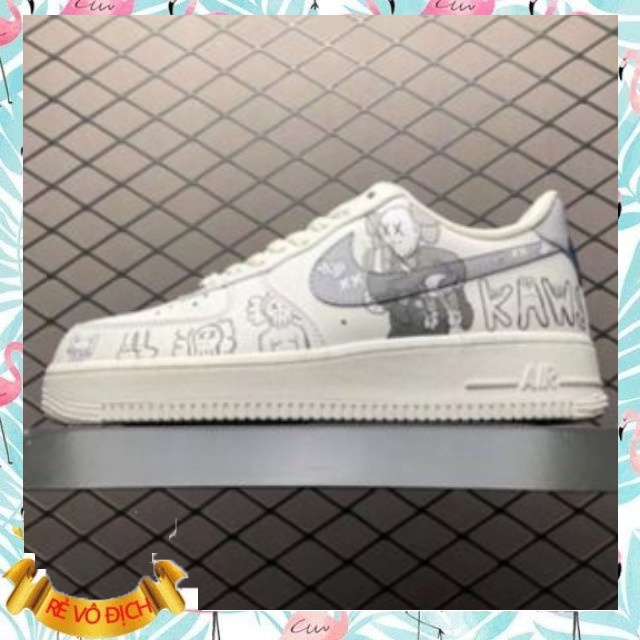 Giày thể thao Sneaker Jodan 1 xám xanh, Full Trắng thấp cổ nam nữ  size 36-43.