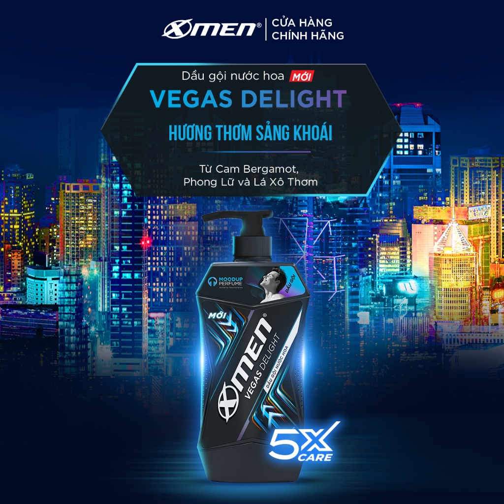 [Mới] Combo 2 Dầu gội Xmen Amazon Hunt/Vegas Delight 630g - Công nghệ mùi hương giúp tinh thần phấn chấn