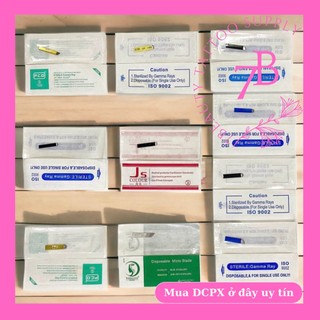 Lưỡi dao khắc lông mày trên người và tập trên da giả