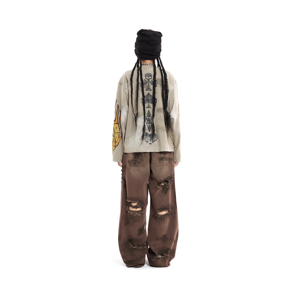 GAMBLING TEE  / Áo Thun Tay Dài Gambling / Oversized Boxy Fit / GAMBLE WORLDWIDE