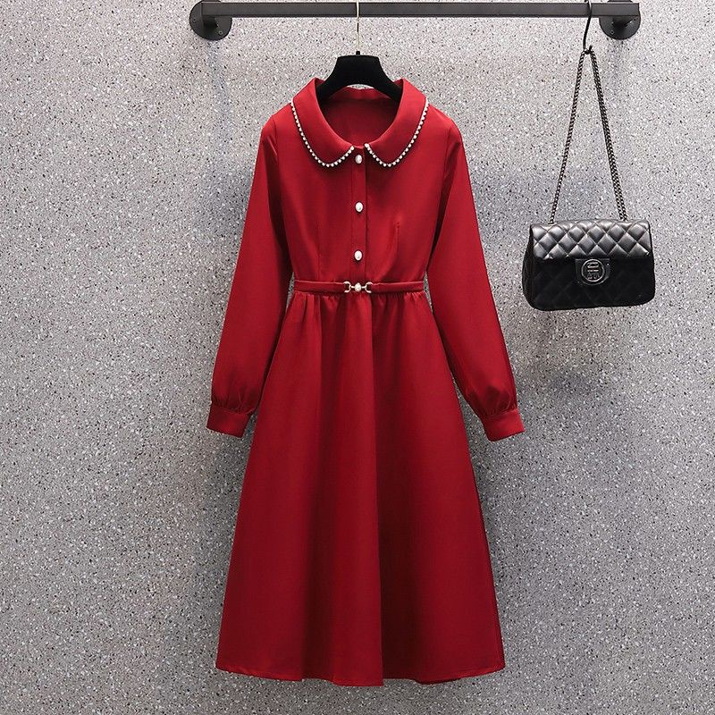 Plus Bộ Đầm Hai Món Dáng Ôm Thời Trang Xuân Thu 2023 Cho Nữ