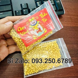 Gạo vàng thần tài , thờ cúng ban thần tài - có loại hộp và loại túi