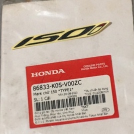 Mark tem chữ 150i, tem chữ 150i SH (2020-2022) *TYPE1* (86833-K0S-V00ZC)