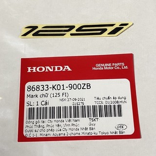 Mark chữ | tem chữ 125i xe sh 125i