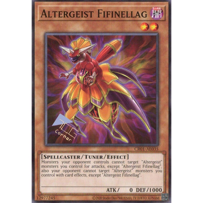 [ Bài Yugioh Chính Hãng ] CR01-AE035 Altergeist Fifinellag (N)