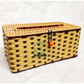Hộp mây đựng giấy ăn hình chữ nhật