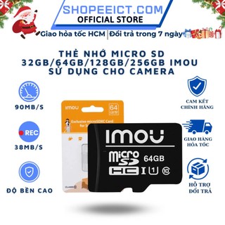 Thẻ nhớ micro sd 32gb/64gb/128gb/256gb imou sử dụng cho camera i hàng chính hãng