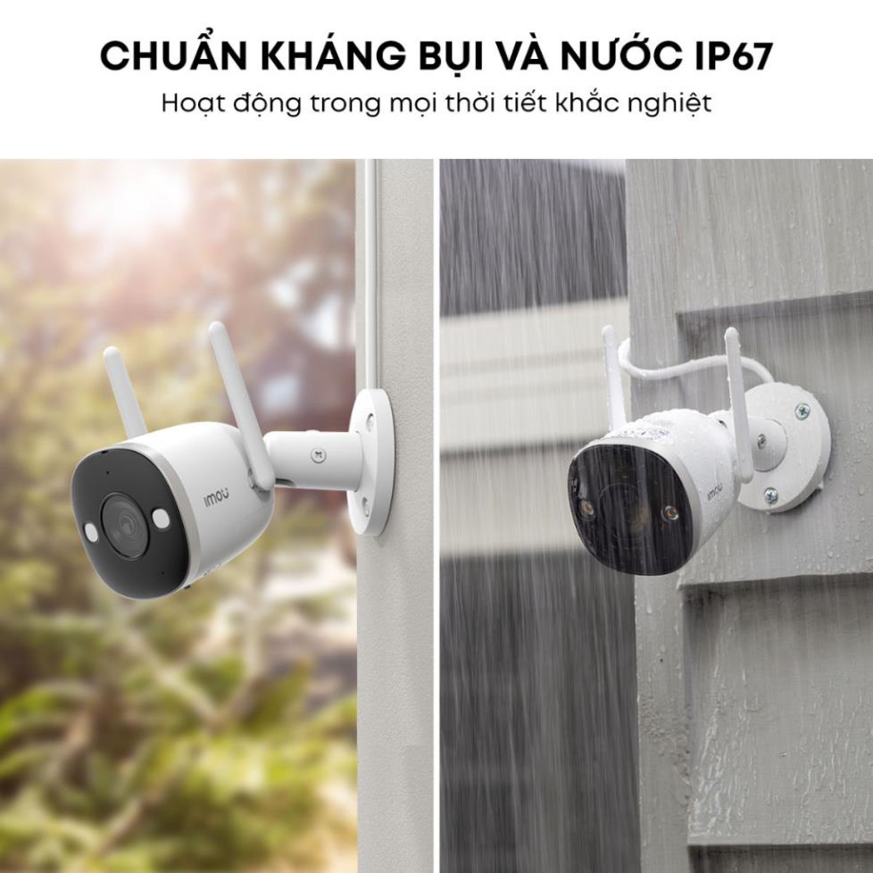 Camera Wifi Ngoài Trời IMOU Bullet 2 Pro 4MP IPC-F46FEP H265+Tích Hợp Đèn Spotlight Cảnh Báo Còi Báo Động Có Màu Ban Đêm