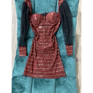 đầm body nhũ co dãn SM sexy