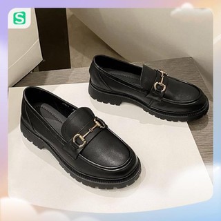 Giầy búp bê nữ da mềm quai xích đôn đế cao 4cm, giày nữ đi học ULZZANG SHOES phong cách hàn quốc