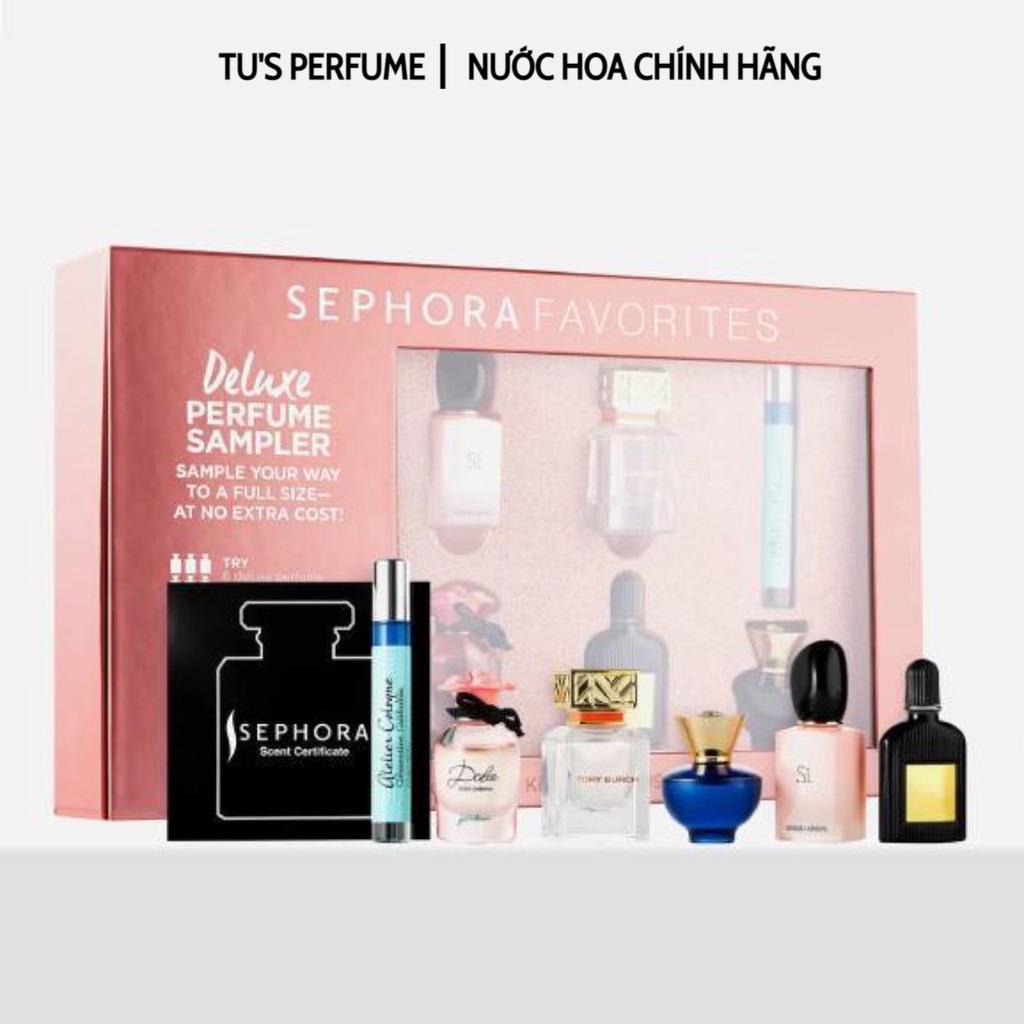 Tách sét nước hoa Sephora Favorites Holiday Deluxe Mini Coffret