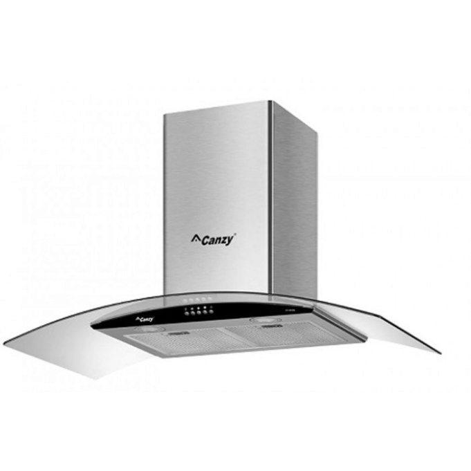 Máy Hút Mùi Kính Cong Canzy CZ-3870Q - Chế độ hút đẩy ra ngoài hoặc khử mùi bằng than hoạt tính - BH 3 năm hàng