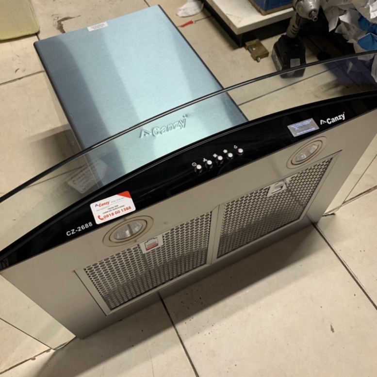 Máy hút mùi kính cong Canzy CZ70TS hàng chuẩn