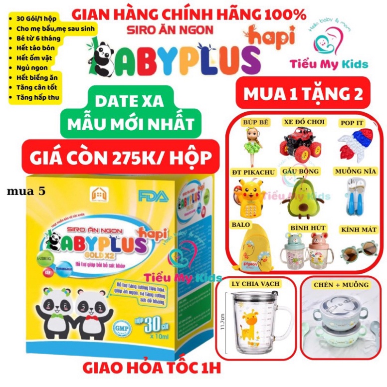 MUA 1 TẶNG 2 Siro Ăn Ngon Baby Plus Chính Hãng - Giúp Bé Hết Biếng Ăn