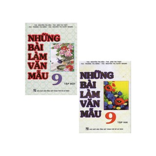 Sách - combo những bài làm văn mẫu lớp 9 tập 1 + tập 2