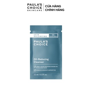 Sữa rửa mặt cho da dầu paula’s choice oil reducing cleanser 3.5ml - 1159 - trị giá 50k