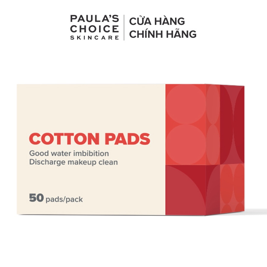 [HB GIFT] - Hộp bông tẩy trang 26th Paula's Choice thiên nhiên - 50 miếng/Hộp - Trị giá 100K