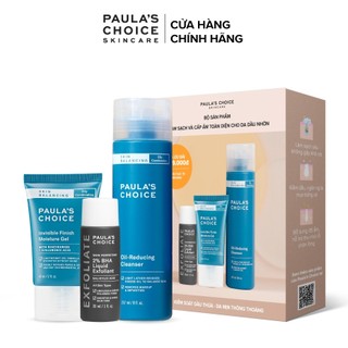 [Mã COSPAU1A giảm 8% đơn 400K] Bộ Sản Phẩm Làm Sạch Và Cấp Ẩm Toàn Diện Cho Da Dầu Nhờn Paula's Choice 3400-1150-2016