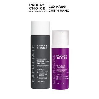 [Mã COSPAU1A giảm 8% đơn 400K] Bộ sản phẩm ngăn ngừa lão hóa từ BHA và Retinol của Paula’s Choice - 8010.2010
