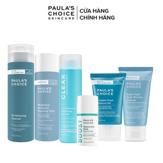 [Mã COSPAU1A giảm 8% đơn 400K] Bộ sản phẩm kiểm soát dầu thừa và điều tiết độ ẩm cho da dầu Paula's Choice - BO1