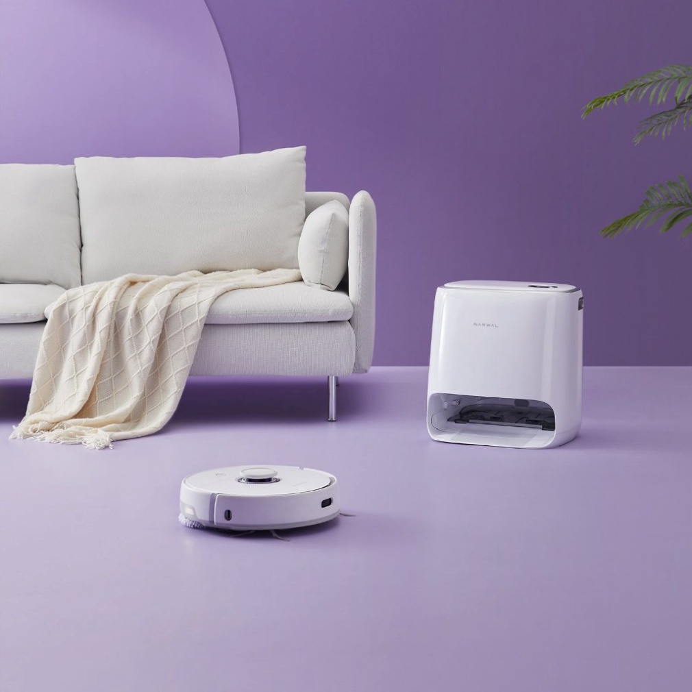 Robot hút bụi lau nhà Narwal Freo  , robot tự giặt giẻ thông minh 2023
