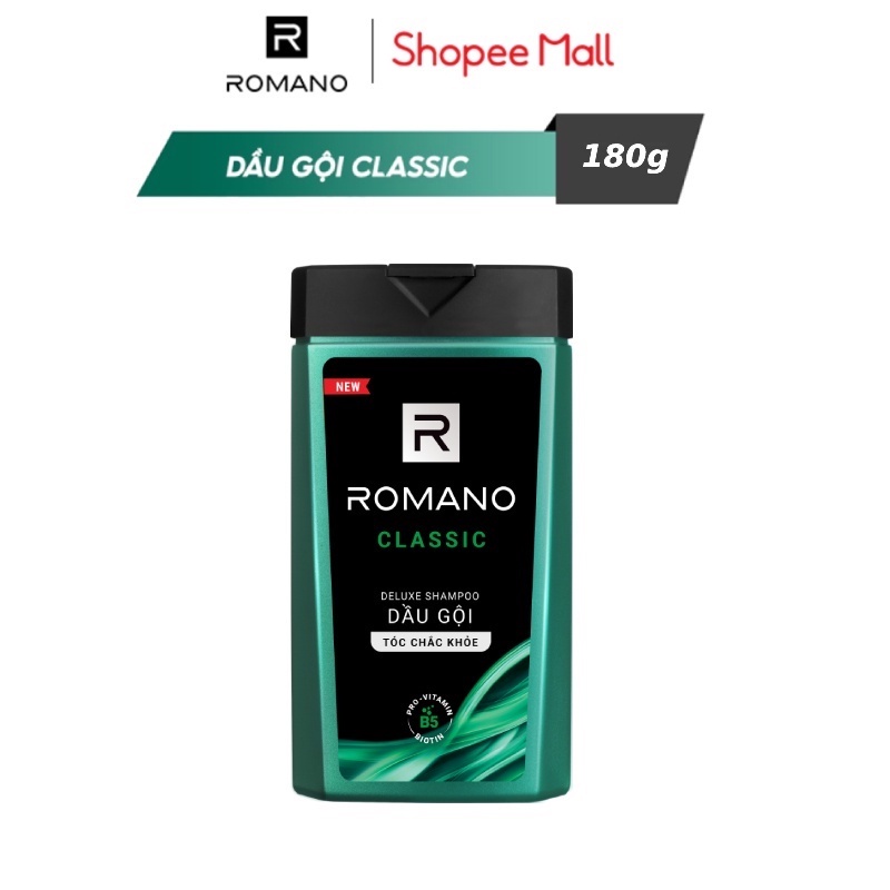 Dầu gội Romano Deluxe Shampoo Hương Classic 180g