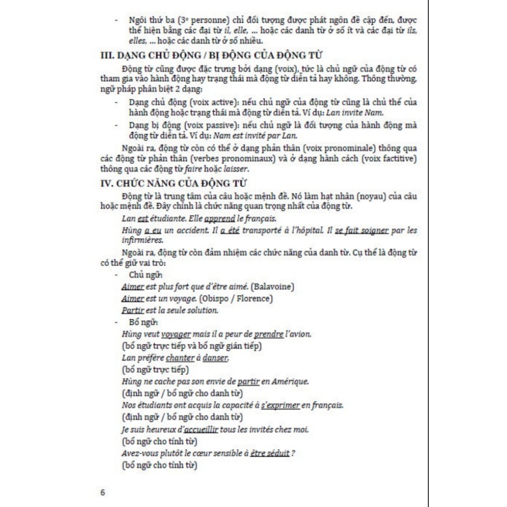 Sách - Cách chia động từ trong tiếng pháp