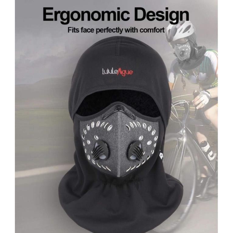 Mũ Trùm Đầu Tích Hợp Khẩu Trang Hãng LululeAgue Chống Nắng , Bụi , Giữ ấm … Dùng Cho Biker , Phượt Thủ