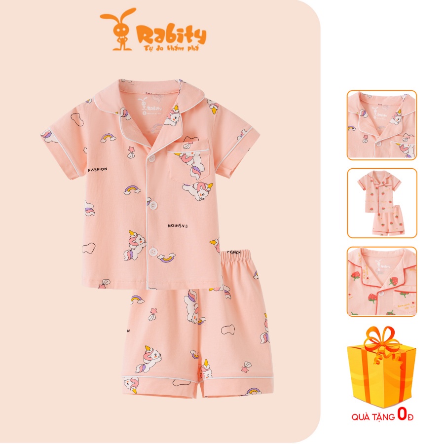 Bộ Pijama bé gái Rabity bộ đồ ngủ cao cấp cho bé gái đồ cho trẻ em 93021